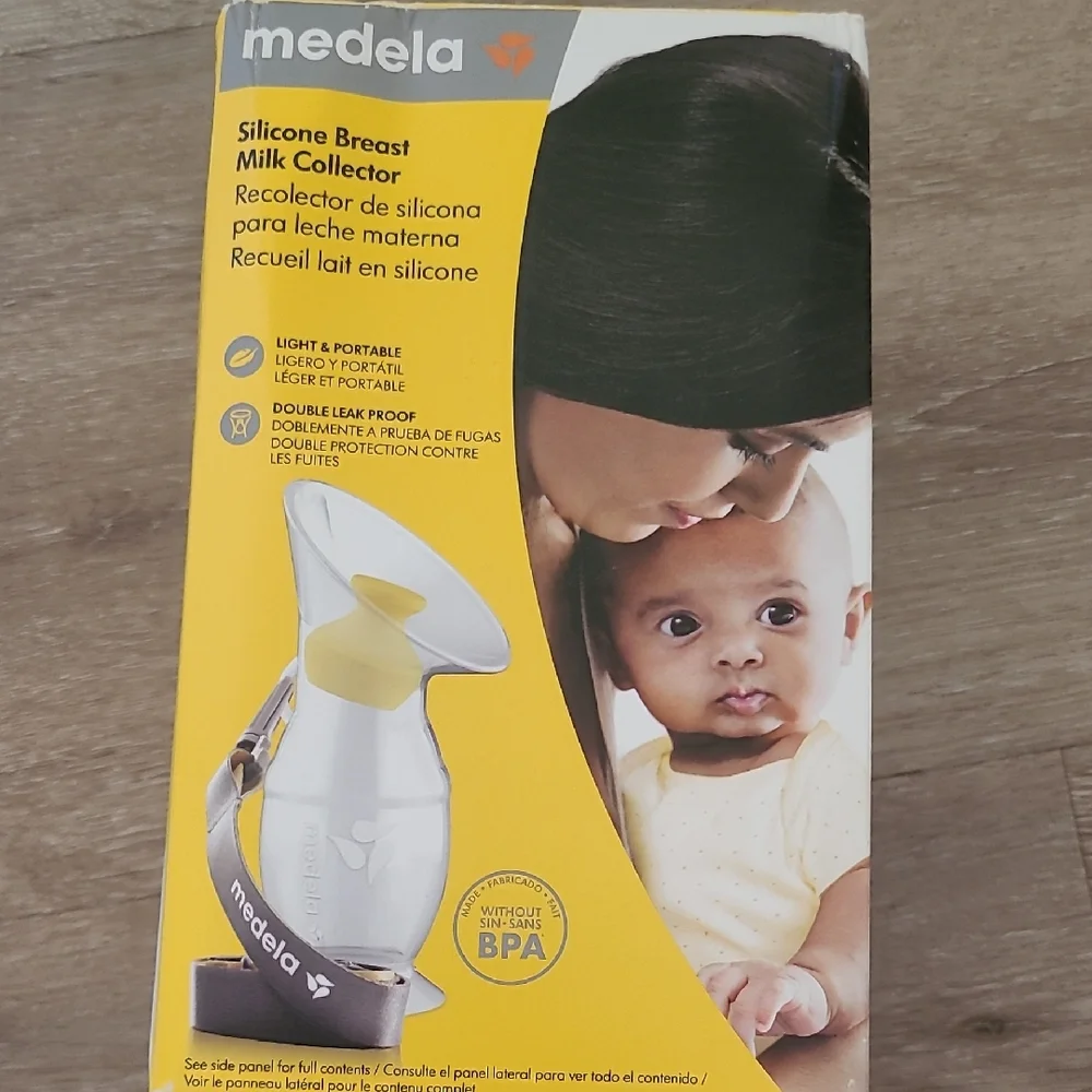 Medela Silicone Breast Milk Collector with Yellow Accents